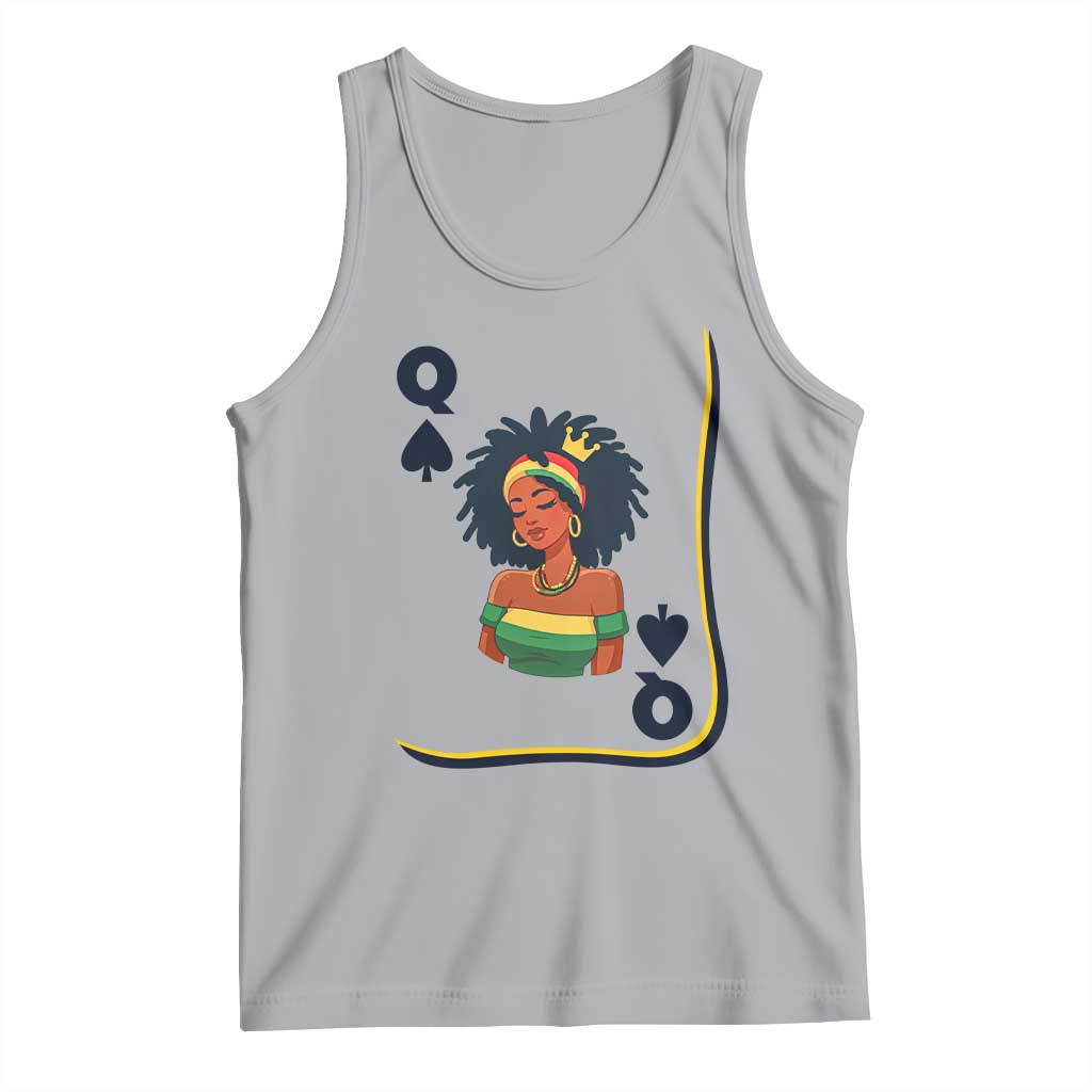 Queen Of Spades Black Girl Tank Top African American Women Pride TS12 Athletic Heather Print Your Wear