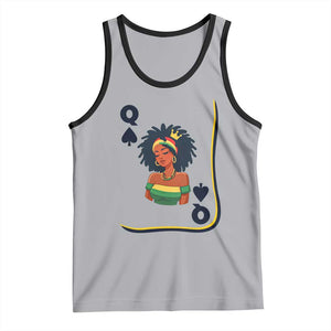 Queen Of Spades Black Girl Tank Top African American Women Pride TS12 Athletic Heather Black Print Your Wear