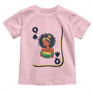 Queen Of Spades Black Girl Toddler T Shirt African American Women Pride TS12 Light Pink Print Your Wear