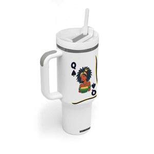 Queen Of Spades Black Girl Tumbler With Handle African American Women Pride TS12 Print Your Wear