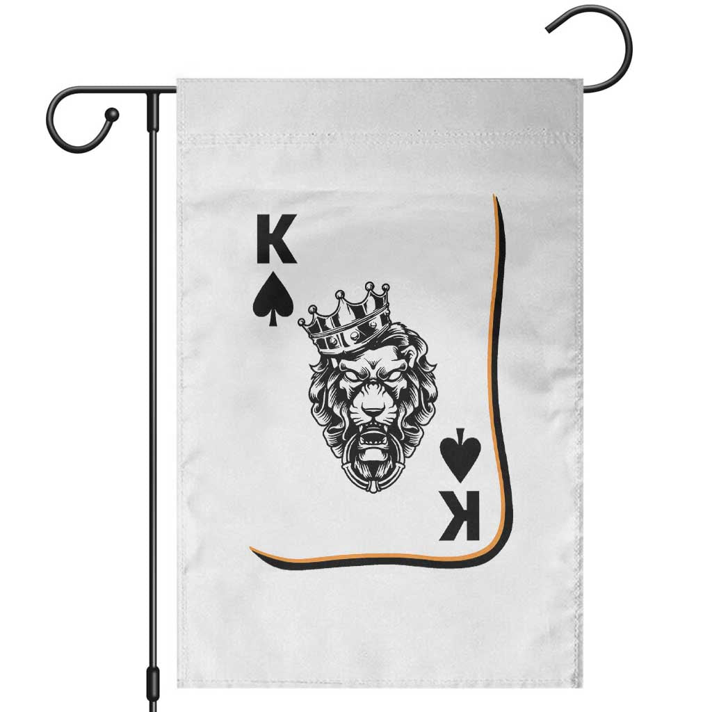 Black King Lion Garden Flag African American Black History Month Gift TS12 White Print Your Wear