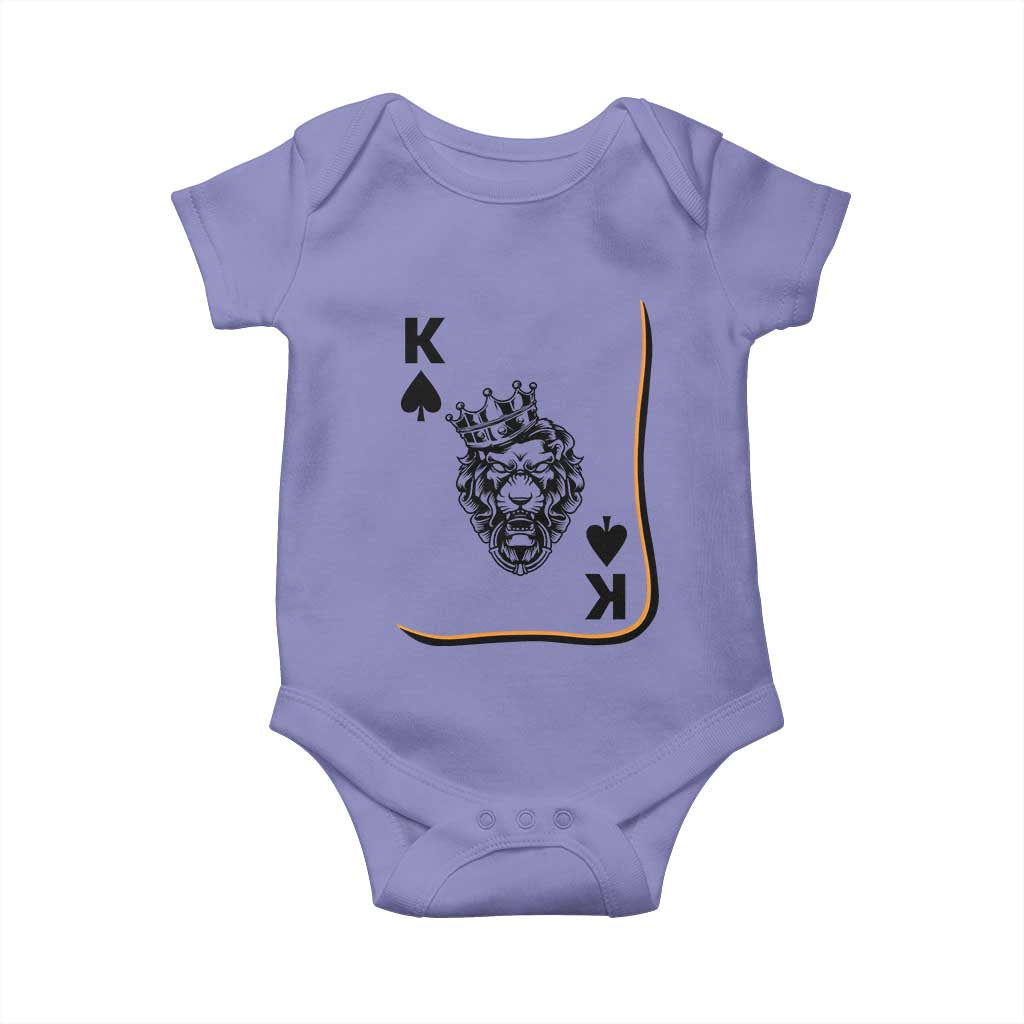 Black King Lion Baby Onesie African American Black History Month Gift TS12 Violet Print Your Wear