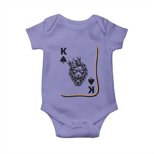 Black King Lion Baby Onesie African American Black History Month Gift TS12 Violet Print Your Wear