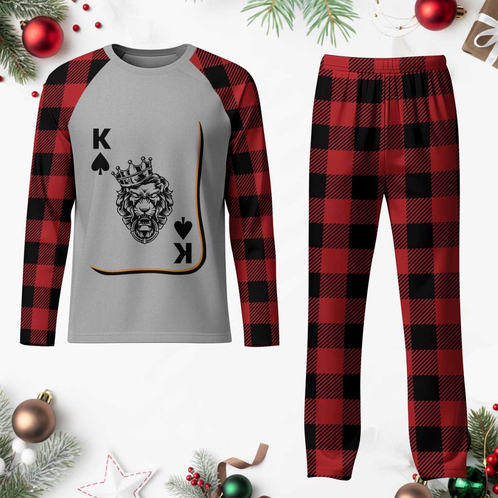 Black King Lion Plaid Pajama Set African American Black History Month Gift TS12 Buffalo Plaid Print Your Wear