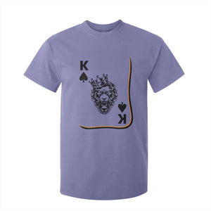 Black King Lion T Shirt For Kid African American Black History Month Gift TS12 Violet Print Your Wear
