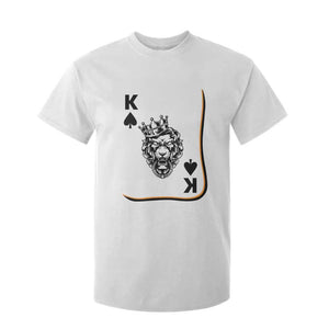 Black King Lion T Shirt For Kid African American Black History Month Gift TS12 White Print Your Wear