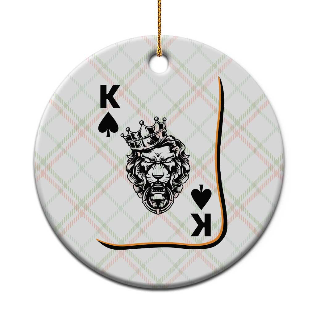 Black King Lion Ceramic Ornament African American Black History Month Gift TS12 1pc Christmas Plaid Print Your Wear