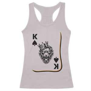 Black King Lion Racerback Tank Top African American Black History Month Gift TS12 Ice Gray Print Your Wear