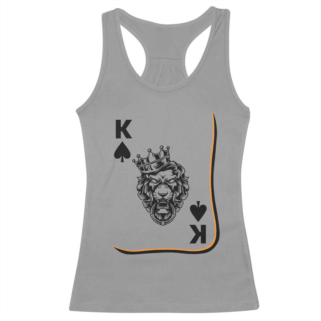Black King Lion Racerback Tank Top African American Black History Month Gift TS12 Sport Gray Print Your Wear
