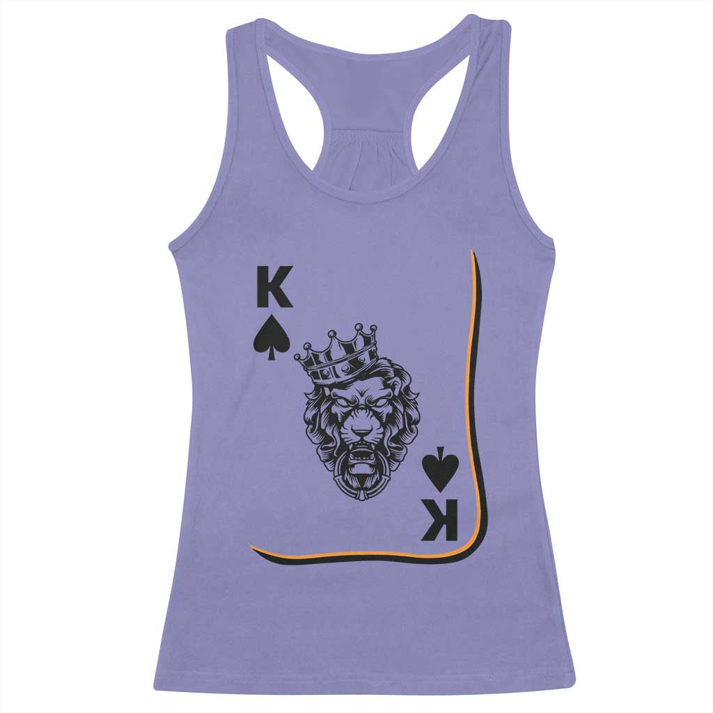 Black King Lion Racerback Tank Top African American Black History Month Gift TS12 Violet Print Your Wear