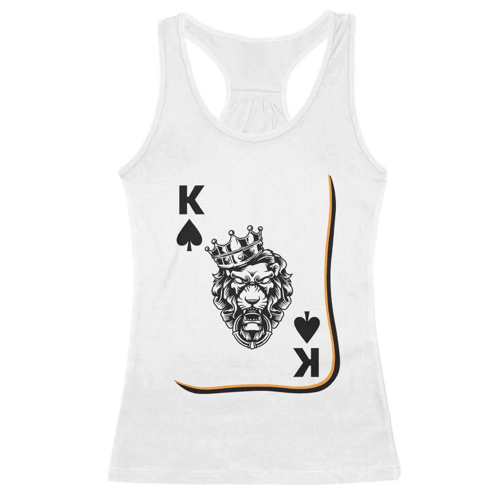 Black King Lion Racerback Tank Top African American Black History Month Gift TS12 White Print Your Wear