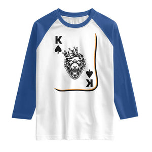 Black King Lion Raglan Shirt African American Black History Month Gift TS12 White Royal Print Your Wear