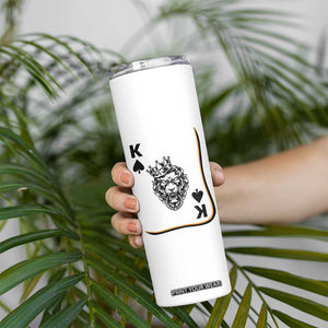 Black King Lion Skinny Tumbler African American Black History Month Gift TS12 Print Your Wear