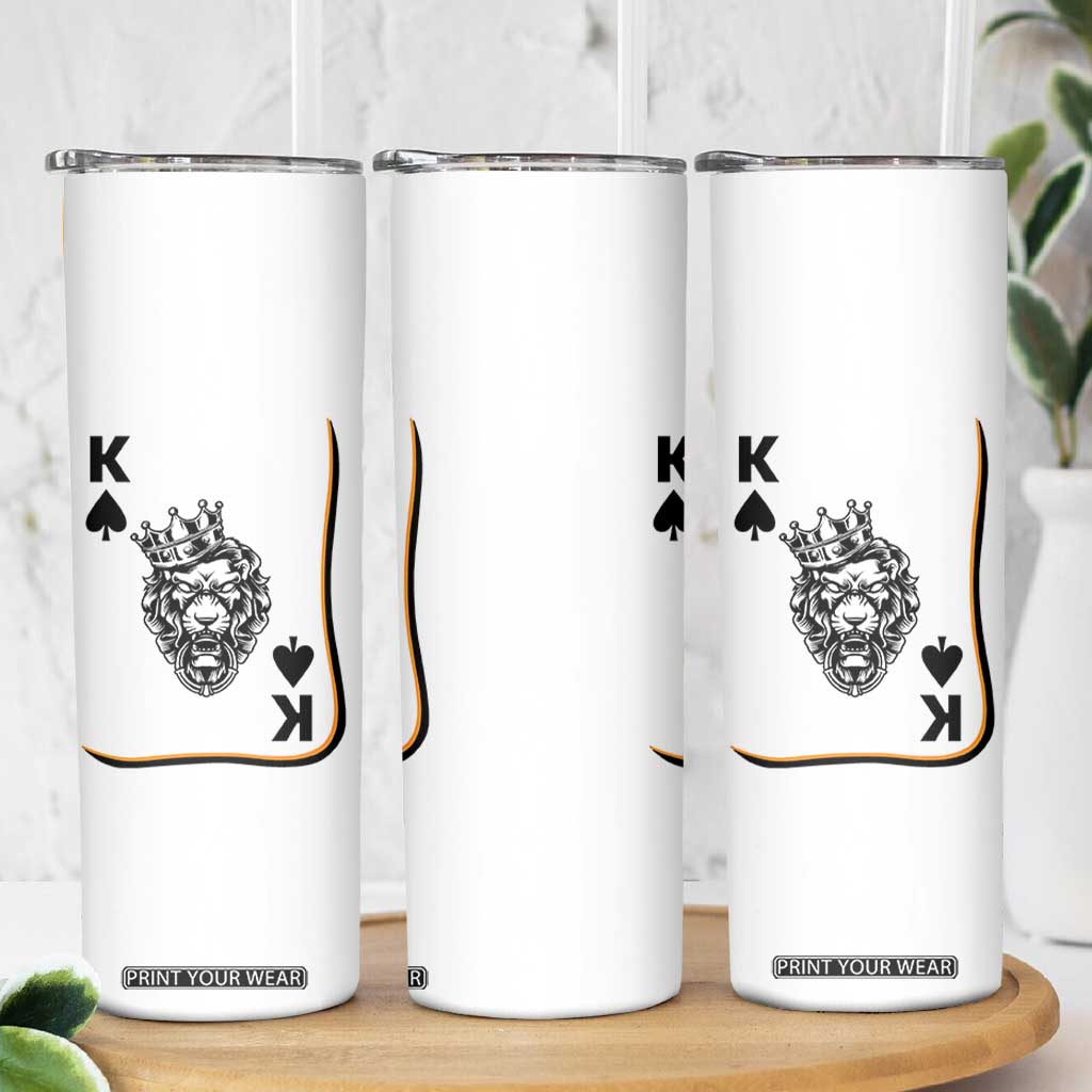 Black King Lion Skinny Tumbler African American Black History Month Gift TS12 Print Your Wear