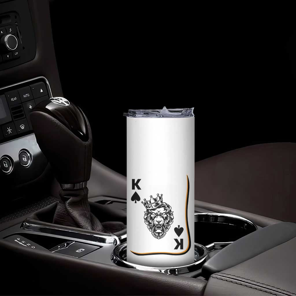 Black King Lion Skinny Tumbler African American Black History Month Gift TS12 Print Your Wear