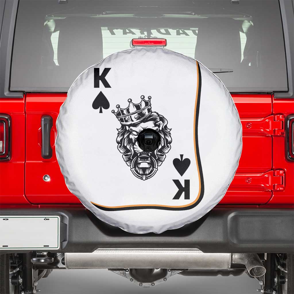Black King Lion Spare Tire Cover African American Black History Month Gift TS12 White Print Your Wear