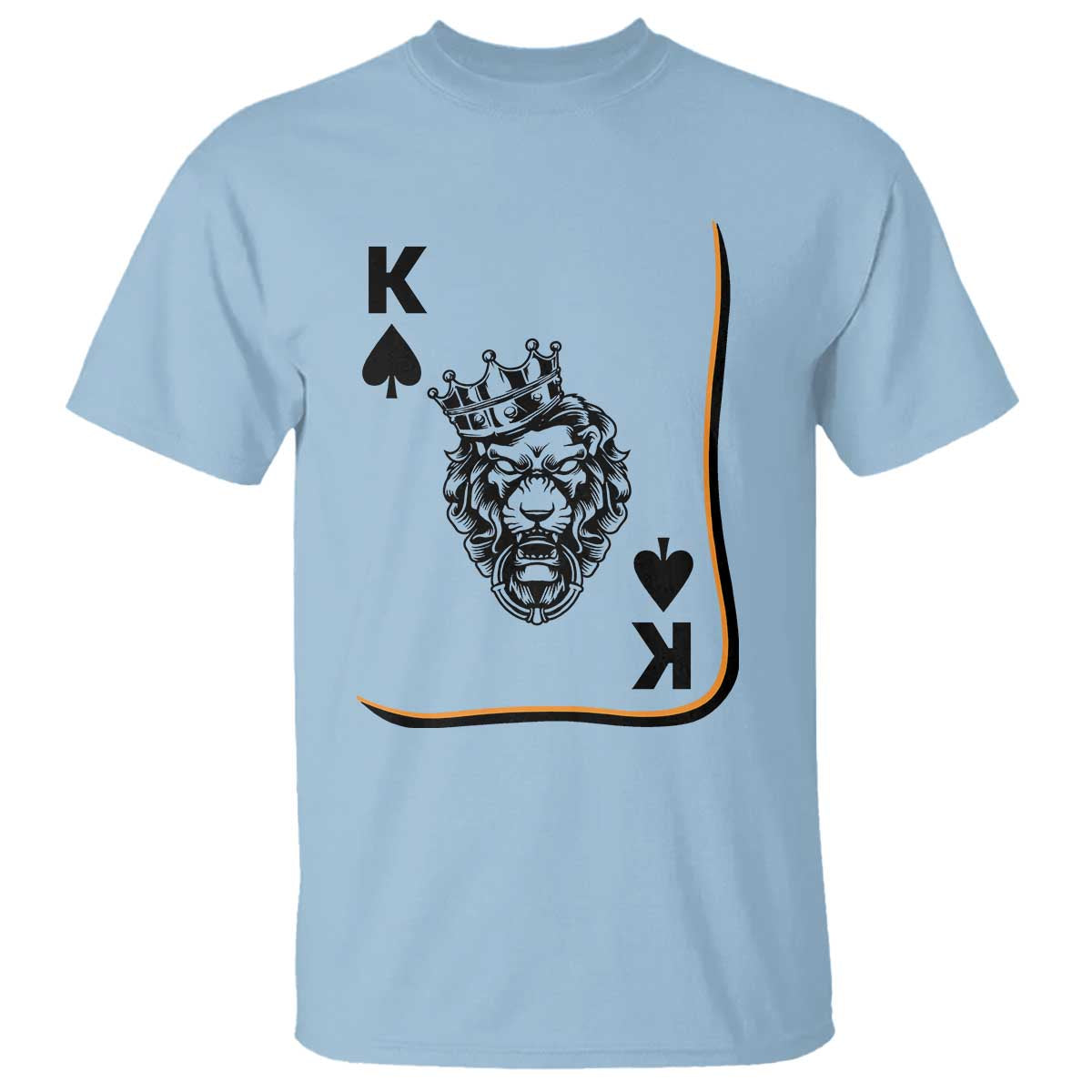 Black King Lion T Shirt African American Black History Month Gift TS12 Light Blue Print Your Wear