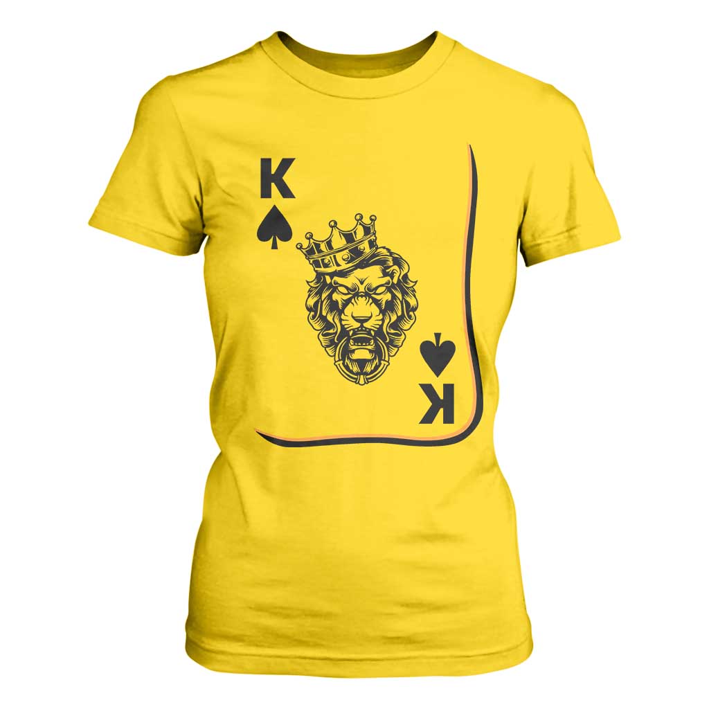 Black King Lion T Shirt For Women African American Black History Month Gift TS12 Daisy Print Your Wear