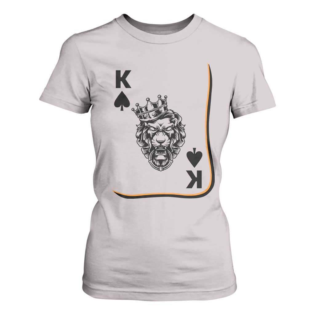 Black King Lion T Shirt For Women African American Black History Month Gift TS12 Ice Gray Print Your Wear