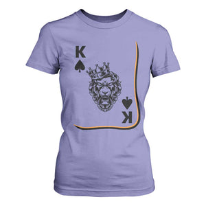 Black King Lion T Shirt For Women African American Black History Month Gift TS12 Violet Print Your Wear