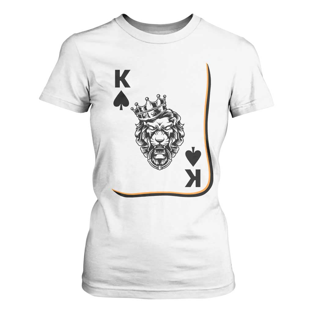 Black King Lion T Shirt For Women African American Black History Month Gift TS12 White Print Your Wear