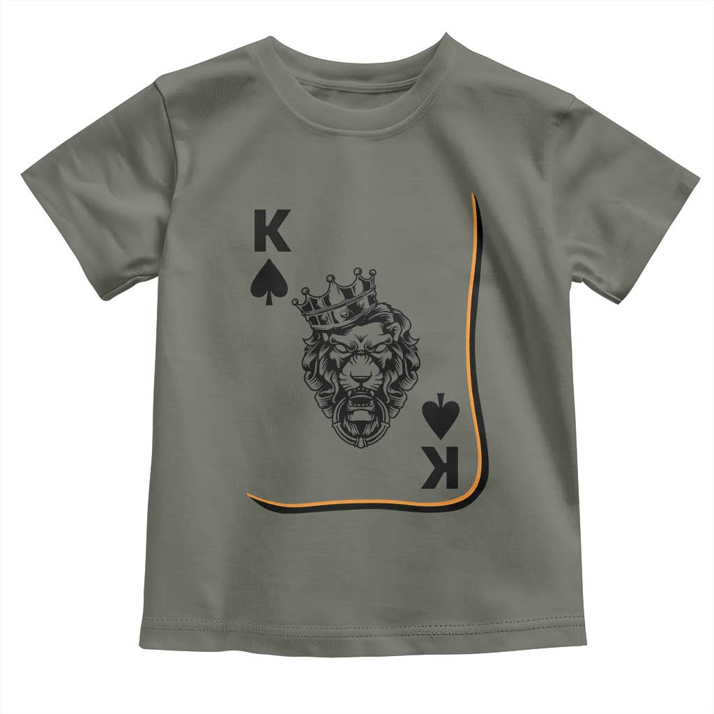 Black King Lion Toddler T Shirt African American Black History Month Gift TS12 Military Green Print Your Wear