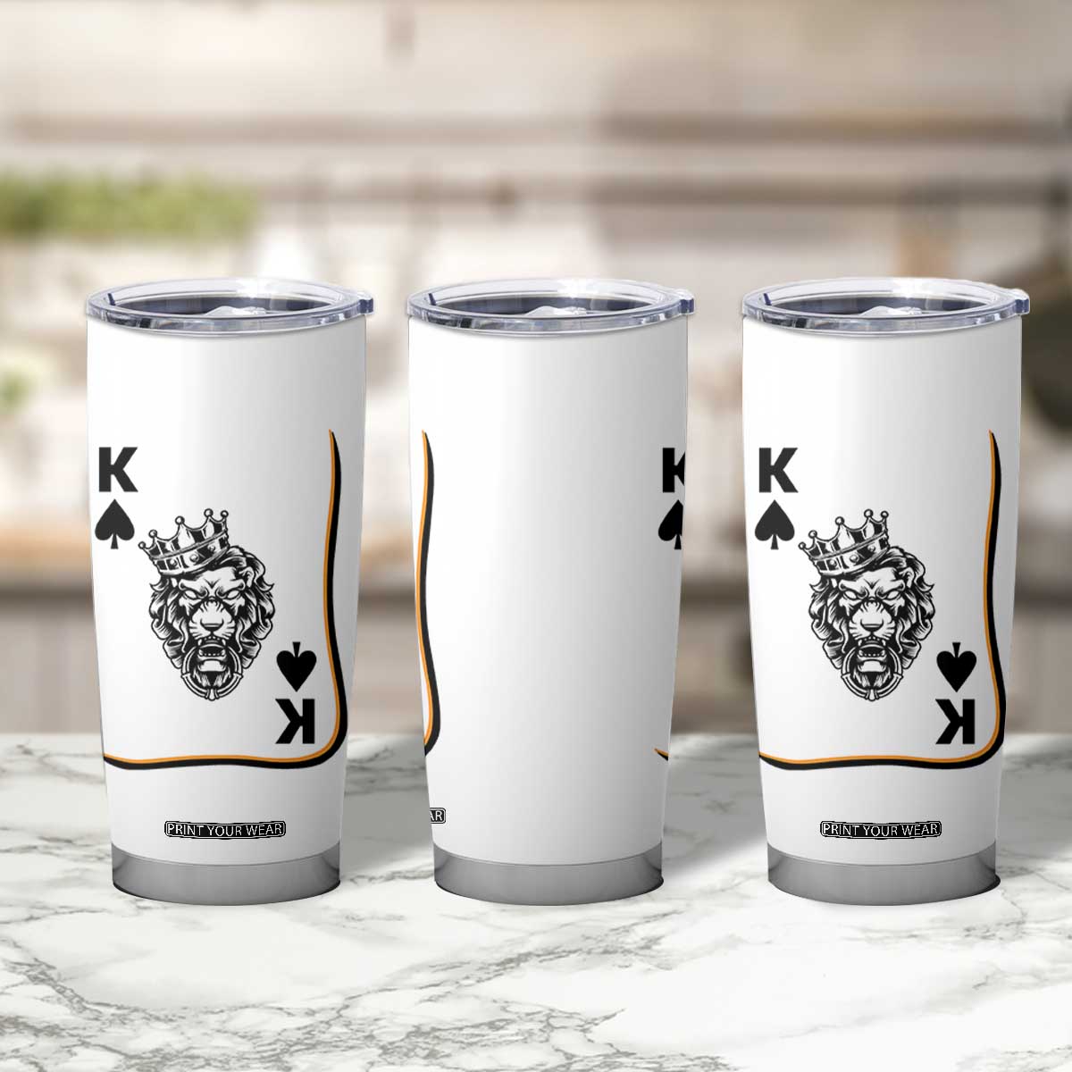 Black King Lion Tumbler Cup African American Black History Month Gift TS12 Print Your Wear