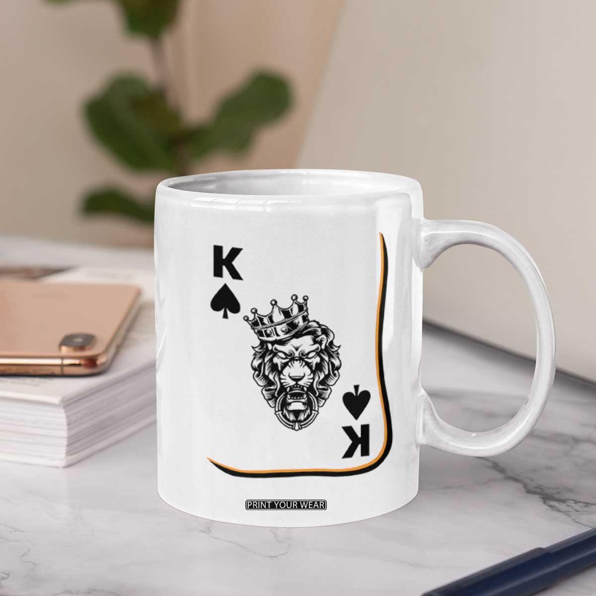 Black King Lion Coffee Mug African American Black History Month Gift TS12 Print Your Wear