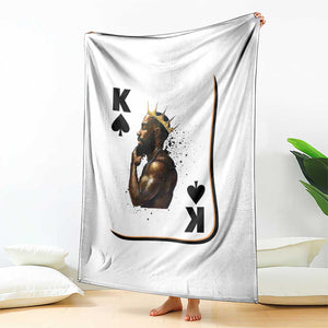 King Of Spades Black Man Throw Blanket African American Men Pride TS12 Print Your Wear