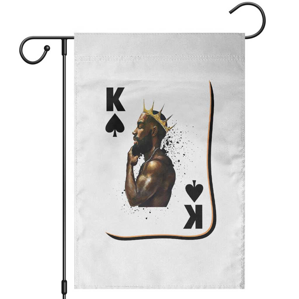 King Of Spades Black Man Garden Flag African American Men Pride TS12 White Print Your Wear