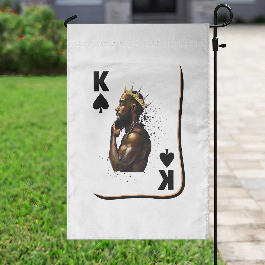 King Of Spades Black Man Garden Flag African American Men Pride TS12 Print Your Wear