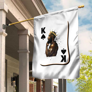 King Of Spades Black Man Garden Flag African American Men Pride TS12 Print Your Wear