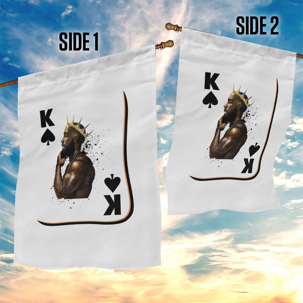 King Of Spades Black Man Garden Flag African American Men Pride TS12 Print Your Wear