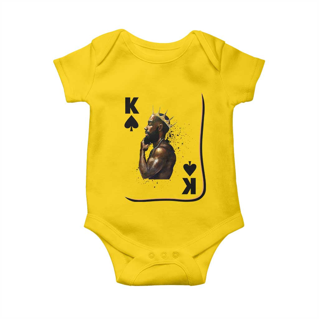 King Of Spades Black Man Baby Onesie African American Men Pride TS12 Daisy Print Your Wear