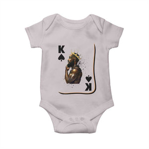 King Of Spades Black Man Baby Onesie African American Men Pride TS12 Ice Gray Print Your Wear
