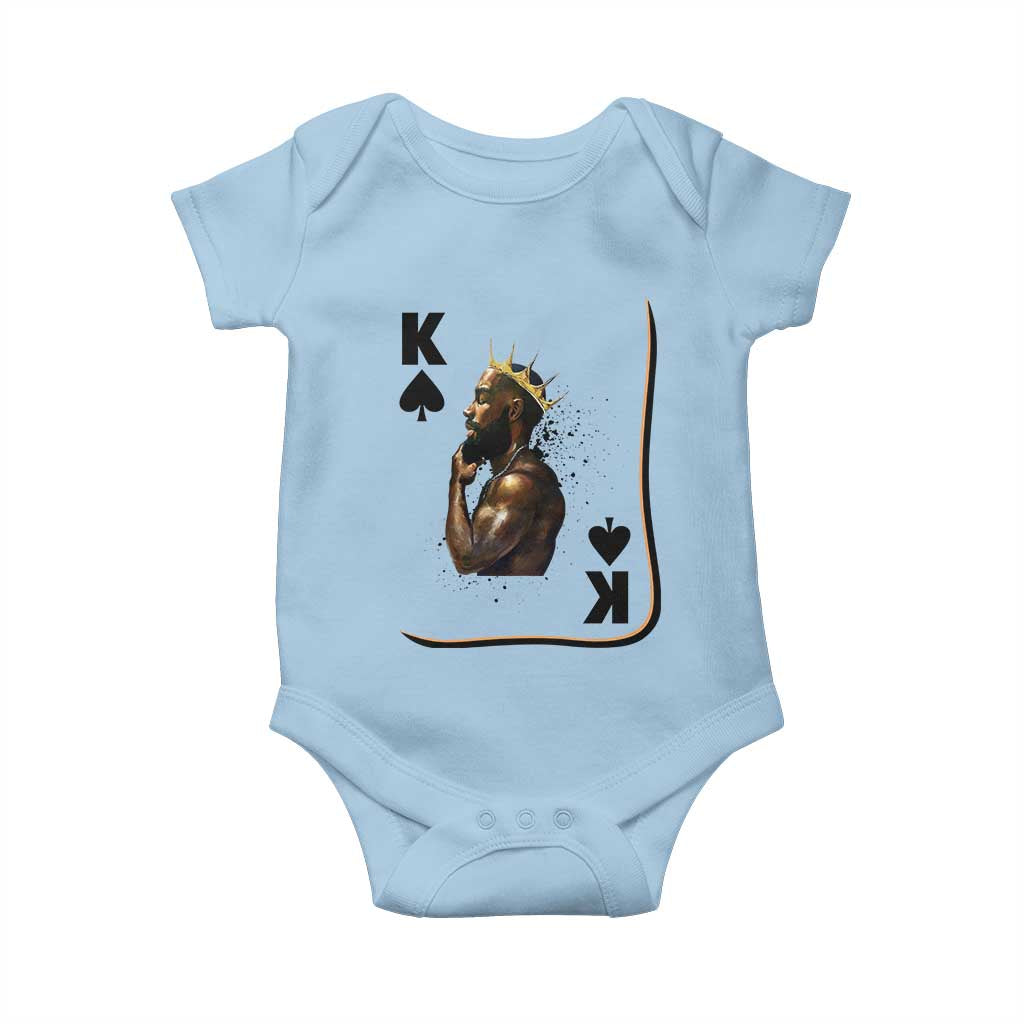 King Of Spades Black Man Baby Onesie African American Men Pride TS12 Light Blue Print Your Wear