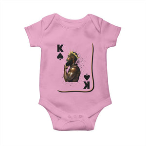 King Of Spades Black Man Baby Onesie African American Men Pride TS12 Light Pink Print Your Wear