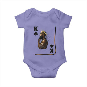 King Of Spades Black Man Baby Onesie African American Men Pride TS12 Violet Print Your Wear