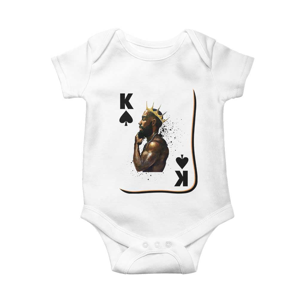 King Of Spades Black Man Baby Onesie African American Men Pride TS12 White Print Your Wear