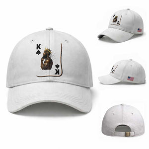 King Of Spades Black Man Baseball Cap African American Men Pride TS12 Baseball Cap Universal Fit White Print Your Wear