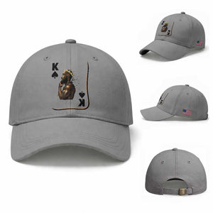 King Of Spades Black Man Baseball Cap African American Men Pride TS12 Baseball Cap Universal Fit Sport Gray Print Your Wear