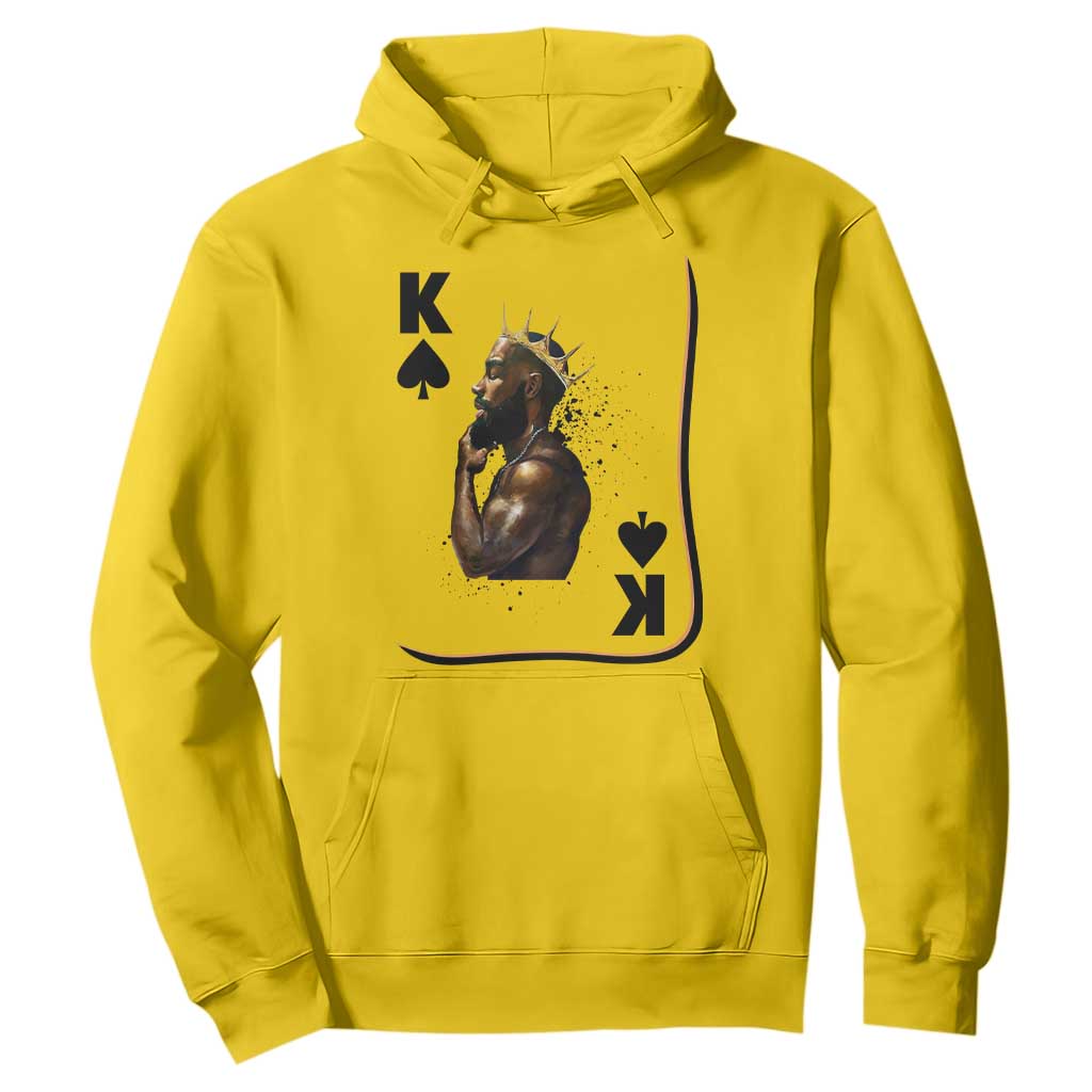 King Of Spades Black Man Hoodie African American Men Pride - Print Your Wear