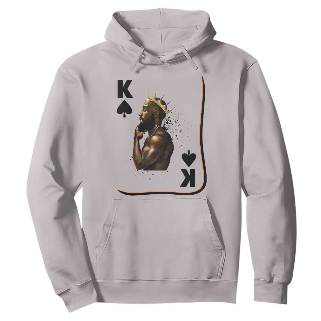 King Of Spades Black Man Hoodie African American Men Pride TS12 Ice Gray Print Your Wear