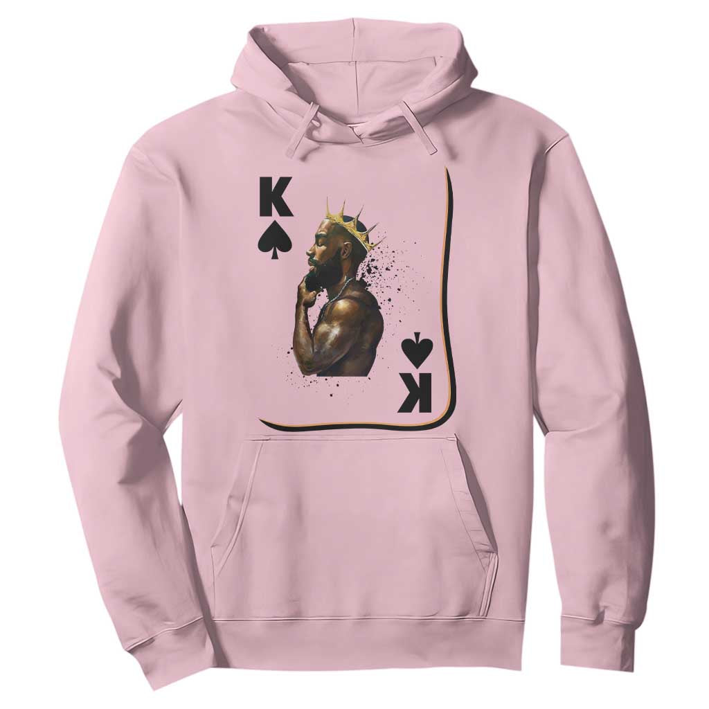 King Of Spades Black Man Hoodie African American Men Pride TS12 Light Pink Print Your Wear