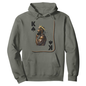 King Of Spades Black Man Hoodie African American Men Pride TS12 Military Green Print Your Wear