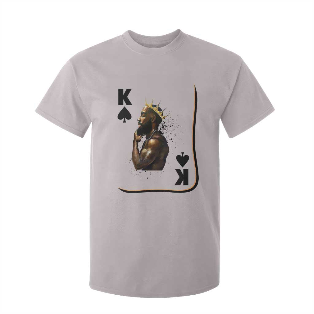 King Of Spades Black Man T Shirt For Kid African American Men Pride TS12 Ice Gray Print Your Wear