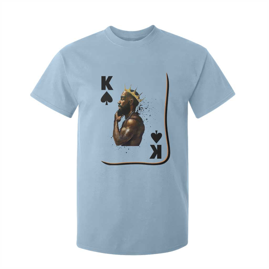 King Of Spades Black Man T Shirt For Kid African American Men Pride TS12 Light Blue Print Your Wear
