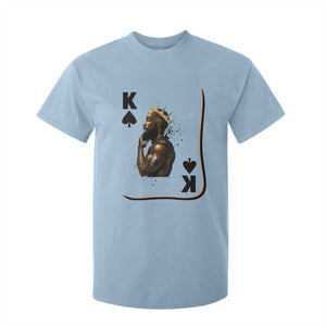 King Of Spades Black Man T Shirt For Kid African American Men Pride TS12 Light Blue Print Your Wear