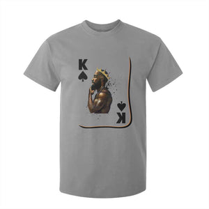 King Of Spades Black Man T Shirt For Kid African American Men Pride TS12 Sport Gray Print Your Wear