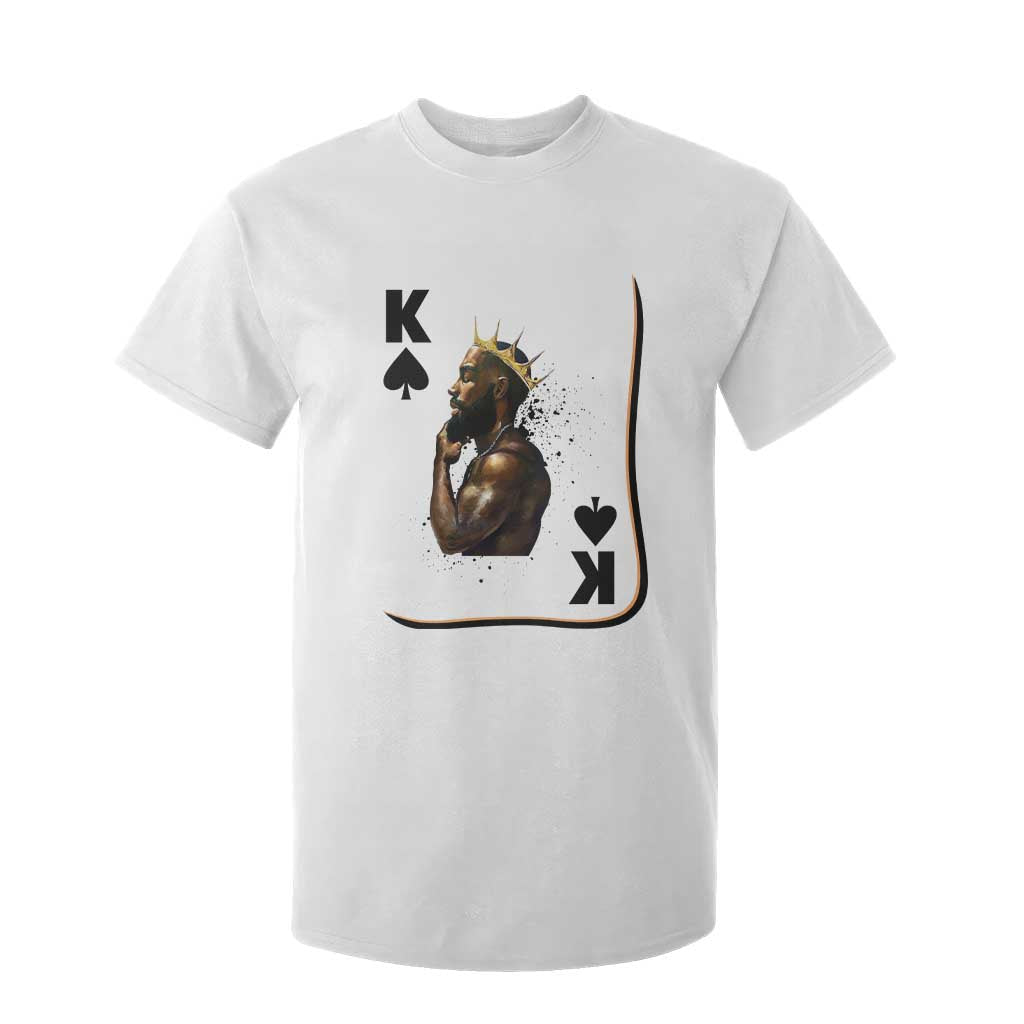 King Of Spades Black Man T Shirt For Kid African American Men Pride TS12 White Print Your Wear